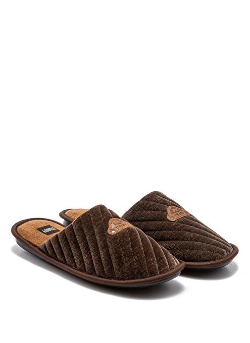 Twigy Kahverengi Erkek Ev Terliği TW NİCOLA - Görsel 2