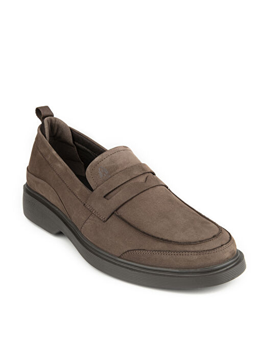 Hush Puppies Gri Erkek Nubuk Günlük Ayakkabı Orin - Görsel 3