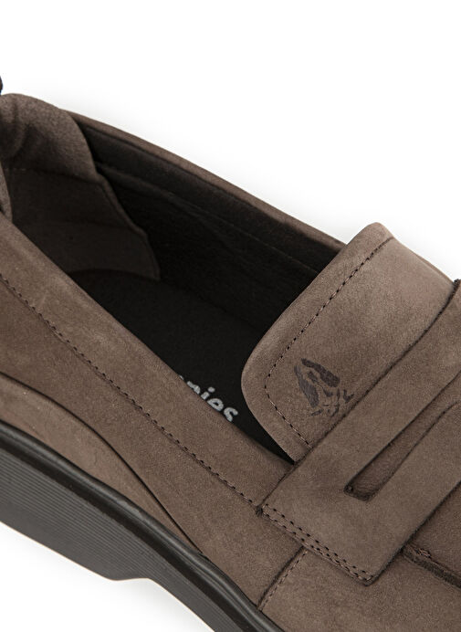 Hush Puppies Gri Erkek Nubuk Günlük Ayakkabı Orin - Görsel 5