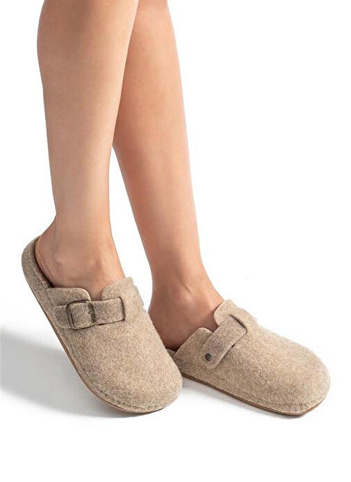 Twigy Bej Kadın Ev Terliği AA0194 - Görsel 4