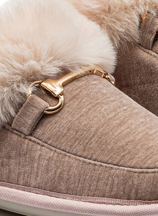 Twigy Bej Kadın Ev Terliği GG0141 - Görsel 3