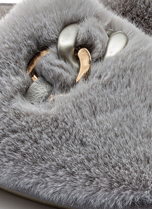 Twigy Gri Kadın Ev Terliği GG0150 - Görsel 3