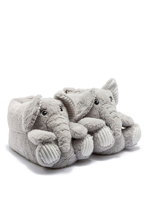 Twigy Gri Kadın Panduf GG0545 - Görsel 2