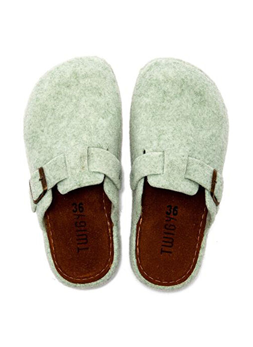 Twigy Yeşil Kadın Ev Terliği AA0195 - Görsel 4