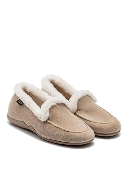 Twigy Bej Kadın Ev Terliği CC0146D - Görsel 2