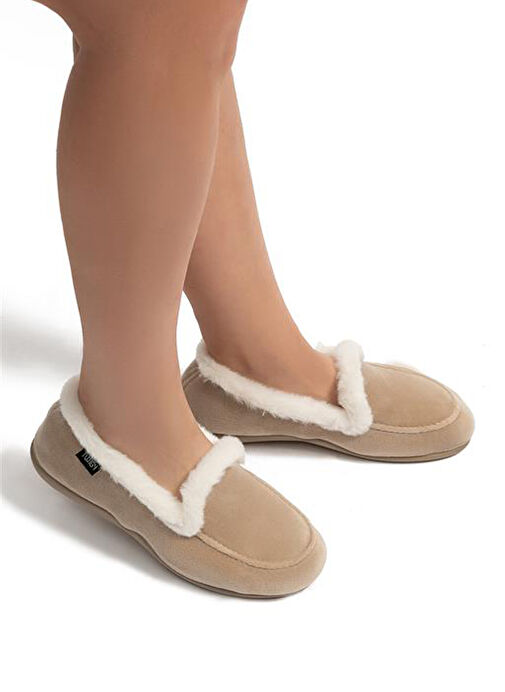 Twigy Bej Kadın Ev Terliği CC0146D - Görsel 4