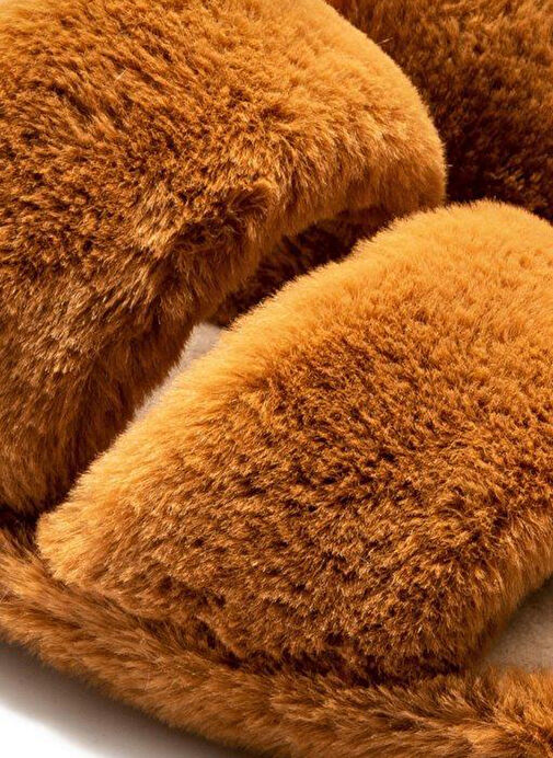 Twigy Kahverengi Kadın Ev Terliği CC0173 - Görsel 3