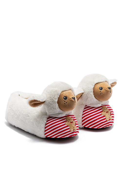 Twigy Beyaz Kadın Panduf GG0564 - Görsel 2