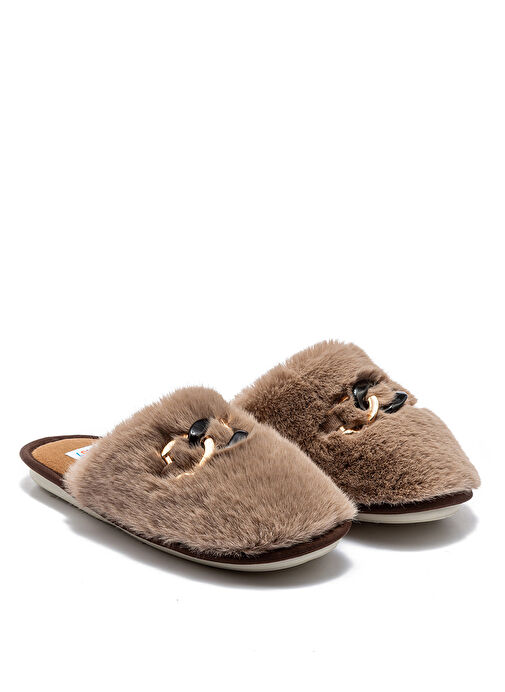 Twigy Bej Kadın Ev Terliği GG0151 - Görsel 2