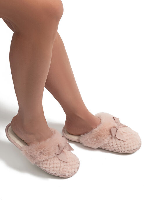 Twigy Pembe Kadın Ev Terliği GG0161 - Görsel 4