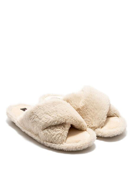 Twigy Bej Kadın Ev Terliği CC0188 - Görsel 2