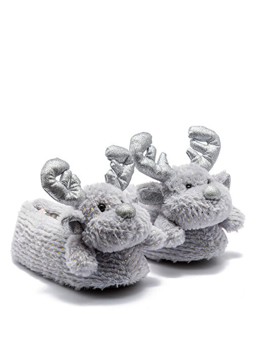 Twigy Gri Kadın Panduf AA0646B - Görsel 2