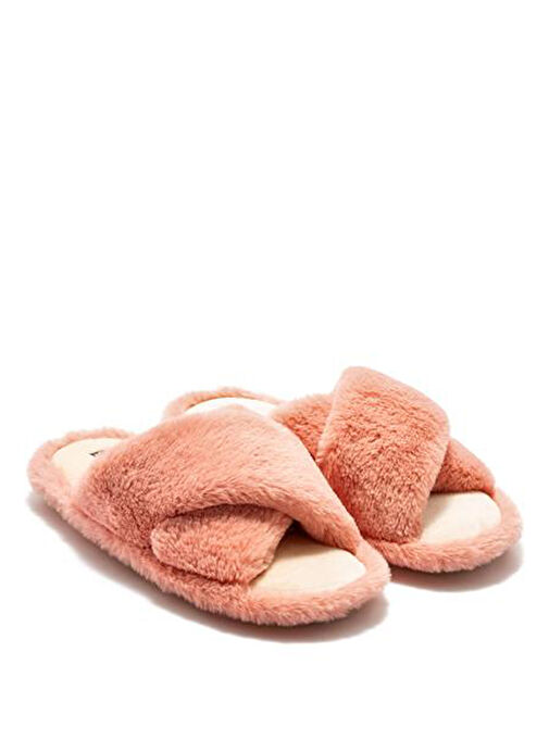 Twigy Pembe Kadın Ev Terliği CC0184 - Görsel 2