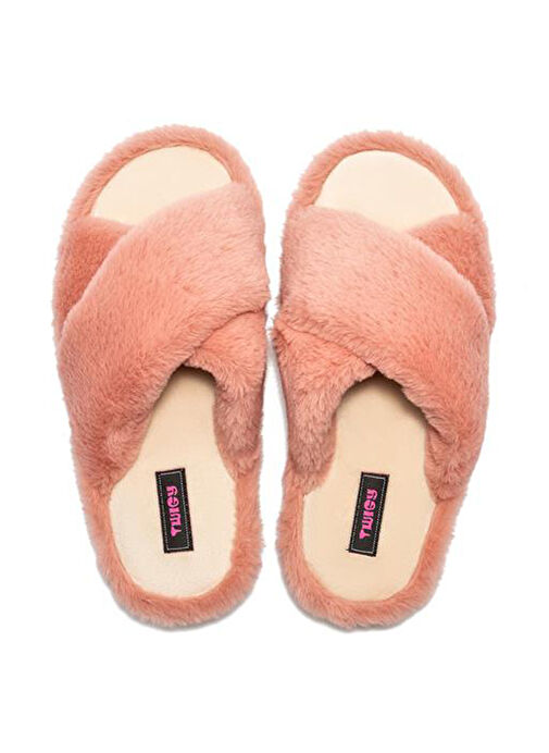 Twigy Pembe Kadın Ev Terliği CC0184 - Görsel 4