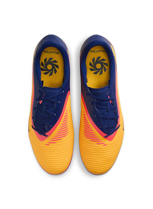 Nike HQ2314-800 PHANTOM 6 LOW ACAD FG/MG Mavi - Turuncu Erkek Futbol Ayakkabısı - Görsel 9