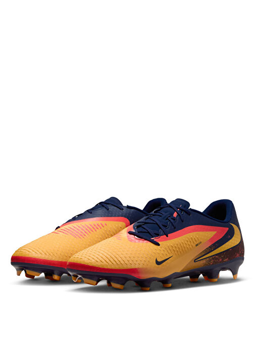Nike HQ2314-800 PHANTOM 6 LOW ACAD FG/MG Mavi - Turuncu Erkek Futbol Ayakkabısı - Görsel 6