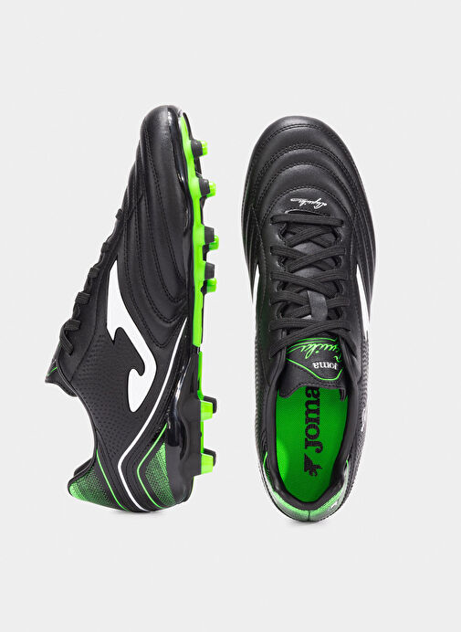 Joma AGUILA 2501 BLACK FLUOR GREEN FIRM Siyah Erkek Futbol Ayakkabısı - Görsel 5