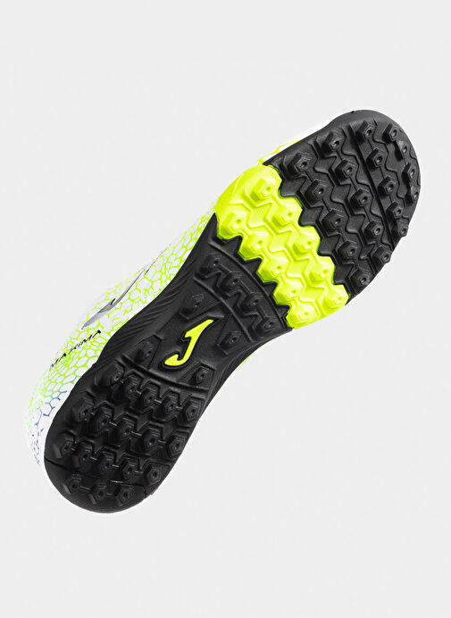Joma MAXIMA 2532 WHITE YELLOW GREEN TURF Beyaz Erkek Futbol Ayakkabısı - Görsel 6