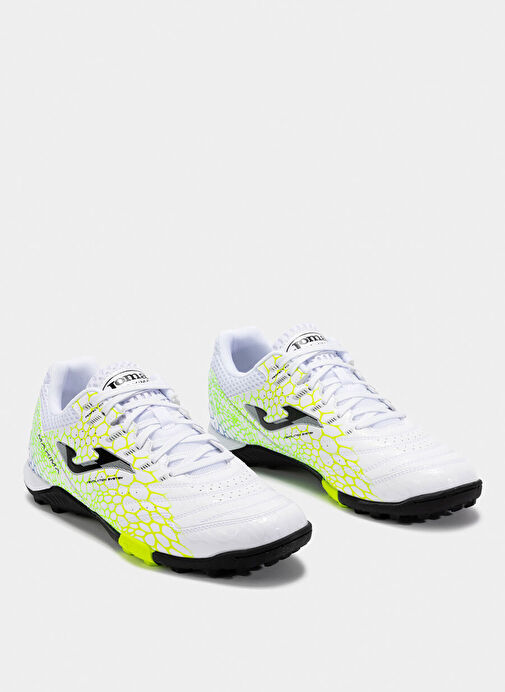 Joma MAXIMA 2532 WHITE YELLOW GREEN TURF Beyaz Erkek Futbol Ayakkabısı - Görsel 3
