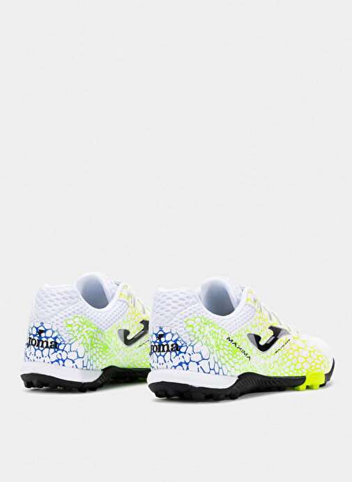 Joma MAXIMA 2532 WHITE YELLOW GREEN TURF Beyaz Erkek Futbol Ayakkabısı - Görsel 4