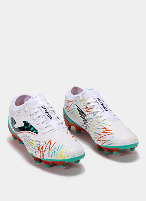 Joma STRIKER 2502 WHITE FIRM GROUND Beyaz Erkek Futbol Ayakkabısı - Görsel 3
