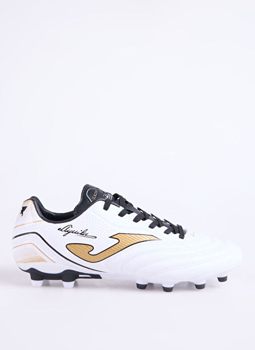 Joma AGUILA 2502 WHITE GOLD FIRM GROUND Beyaz Erkek Futbol Ayakkabısı - Görsel 2