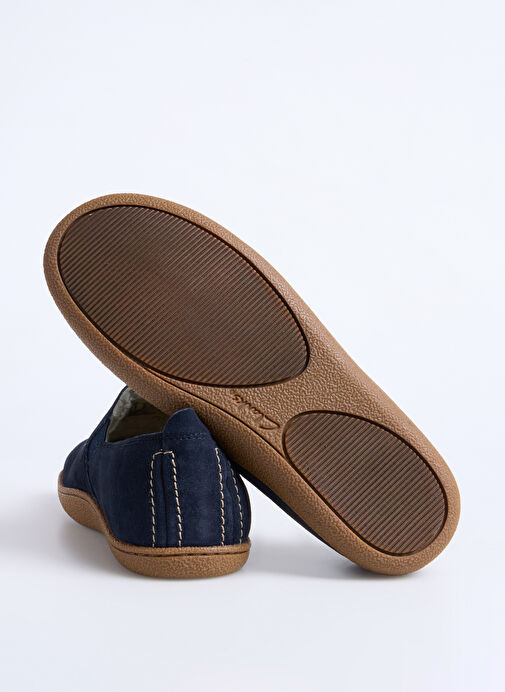 Clarks Lacivert Erkek Süet Günlük Ayakkabı Home Mocc - Görsel 5
