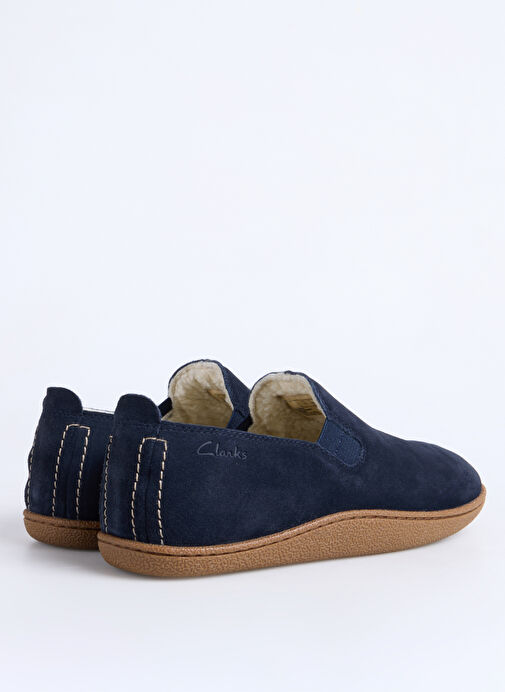 Clarks Lacivert Erkek Süet Günlük Ayakkabı Home Mocc - Görsel 4