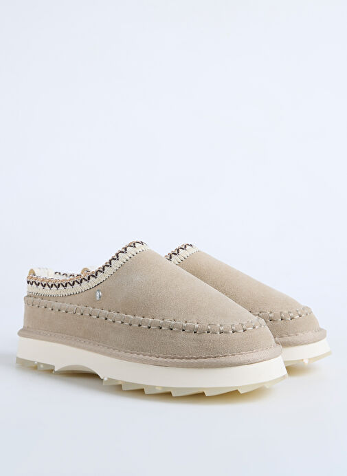 EMU Bej Kadın Süet Terlik W13239 - Görsel 3