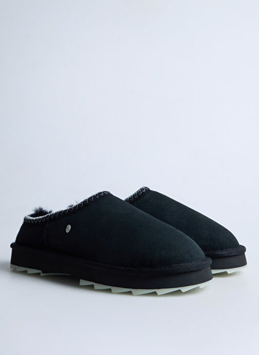 EMU Siyah Kadın Deri Terlik W13179 - Görsel 3