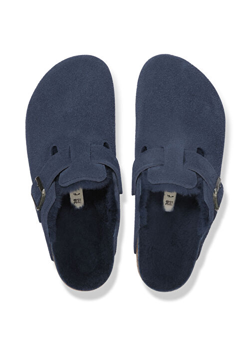 Birkenstock Lacivert Erkek Ev Terliği BOSTON VL SHEARLING - Görsel 4
