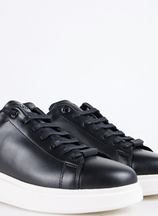 BOSS Siyah Erkek Deri Sneaker Bulton - Görsel 6