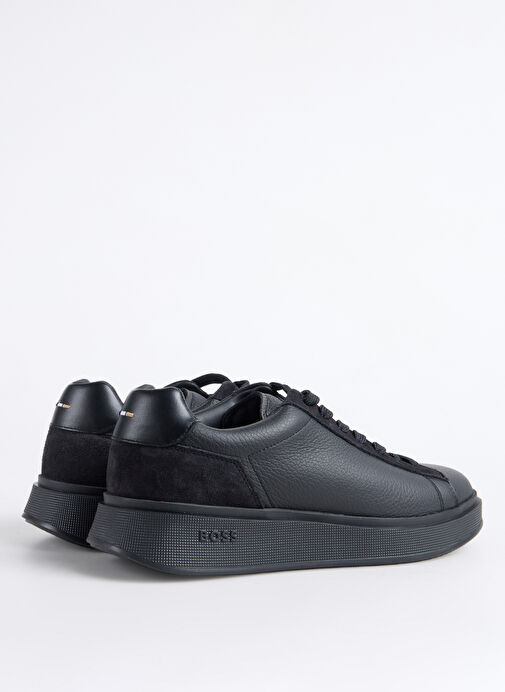 BOSS Siyah Erkek Sneaker Bulton Runn - Görsel 4