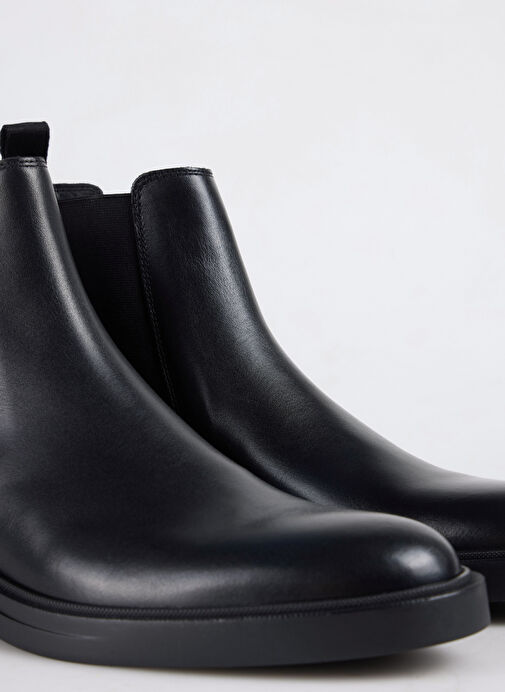 BOSS Siyah Erkek Deri Bot Calev - Görsel 6