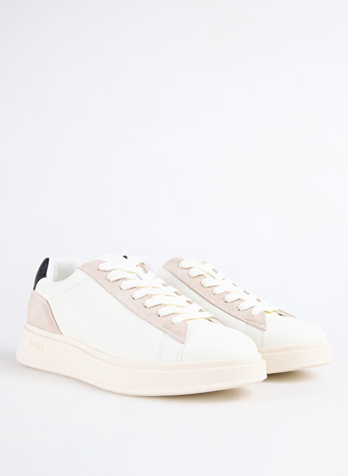 BOSS Ekru Erkek Sneaker Bulton Runn - Görsel 3