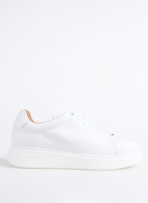BOSS Beyaz Erkek Deri Sneaker Bulton - Görsel 2