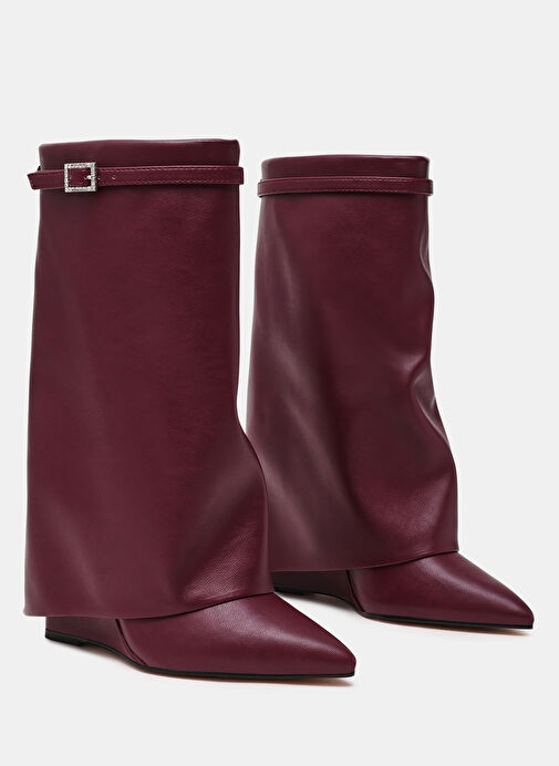 Steve Madden Bordo Kadın Çizme SHOCKER - Görsel 3
