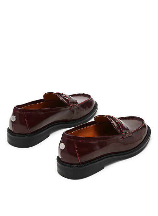 Steve Madden Bordo Kadın Deri Loafer ADISON - Görsel 5
