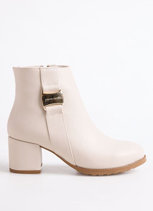 Pierre Cardin Ekru Kadın Topuklu Bot PC-55109 - Görsel 2