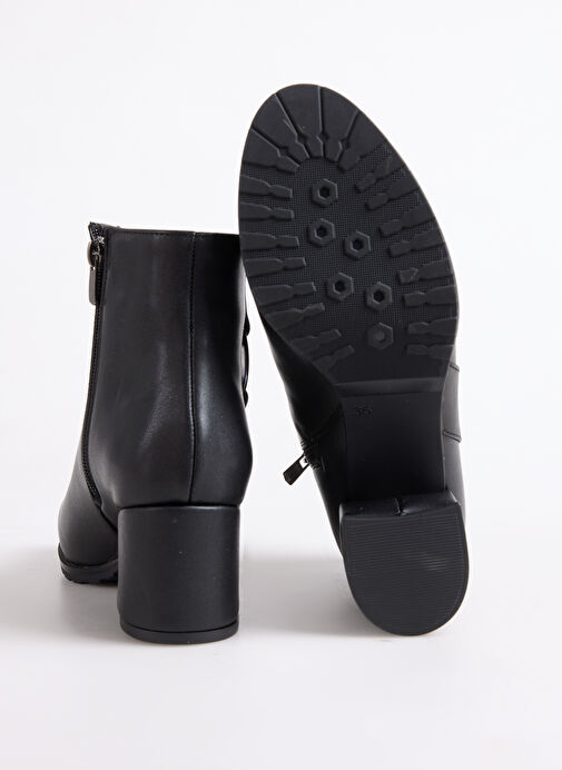 Pierre Cardin Siyah Kadın Topuklu Bot PC-55109 - Görsel 5