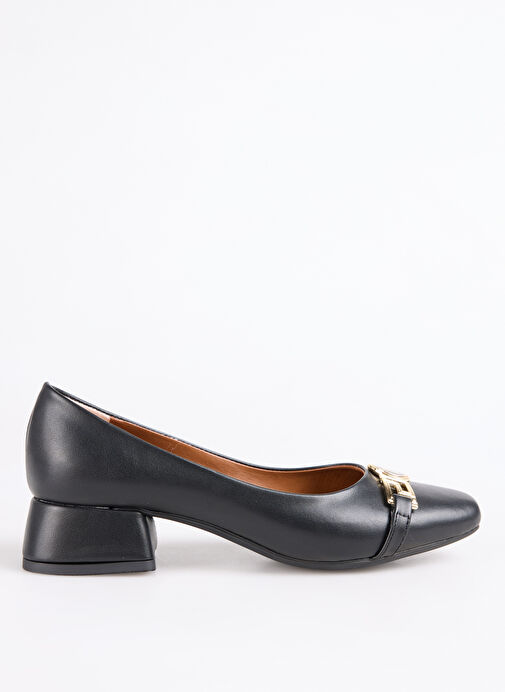 Pierre Cardin Siyah Kadın Topuklu Ayakkabı PC-55128 - Görsel 2
