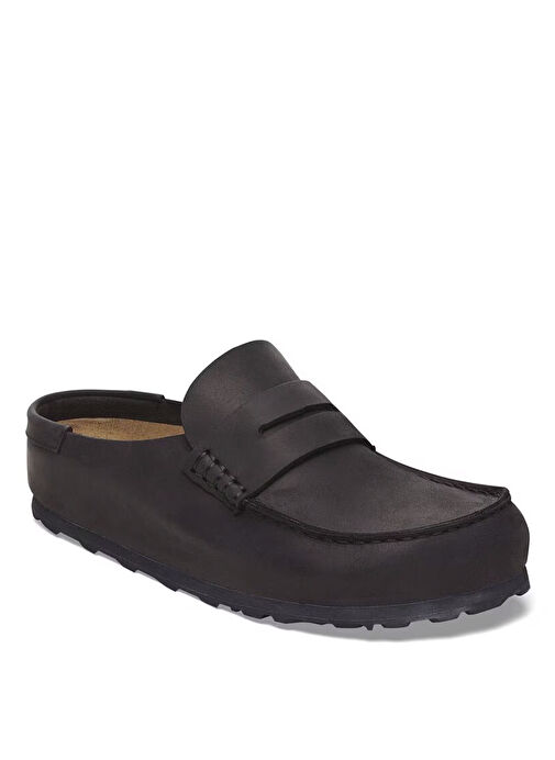 Birkenstock Siyah Kadın Deri Loafer 1029694 - Görsel 3