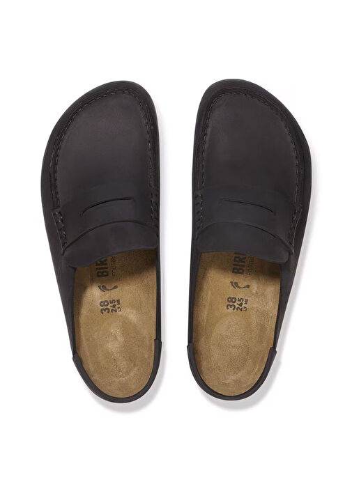 Birkenstock Siyah Kadın Deri Loafer 1029694 - Görsel 5