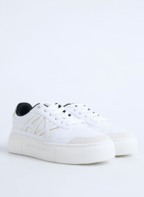 Armani Exchange Beyaz Kadın Sneaker XDX147XV830 - Görsel 3