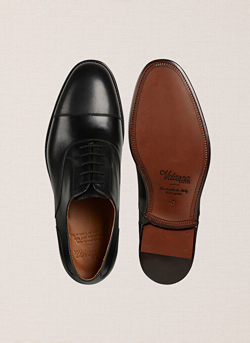 Velasca Siyah Erkek Deri Klasik Ayakkabı Giacalustra - Görsel 4