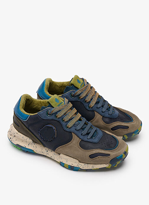 Satorisan Lacivert Erkek Deri Sneaker CHACRONA (1030401) - Görsel 3