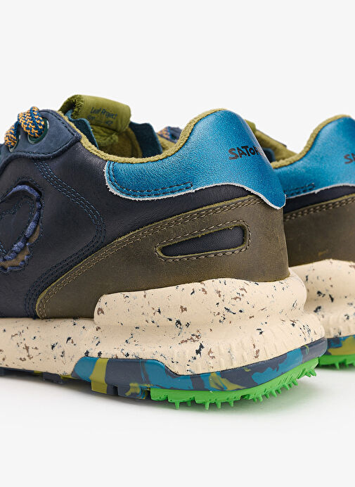 Satorisan Lacivert Erkek Deri Sneaker CHACRONA (1030401) - Görsel 6