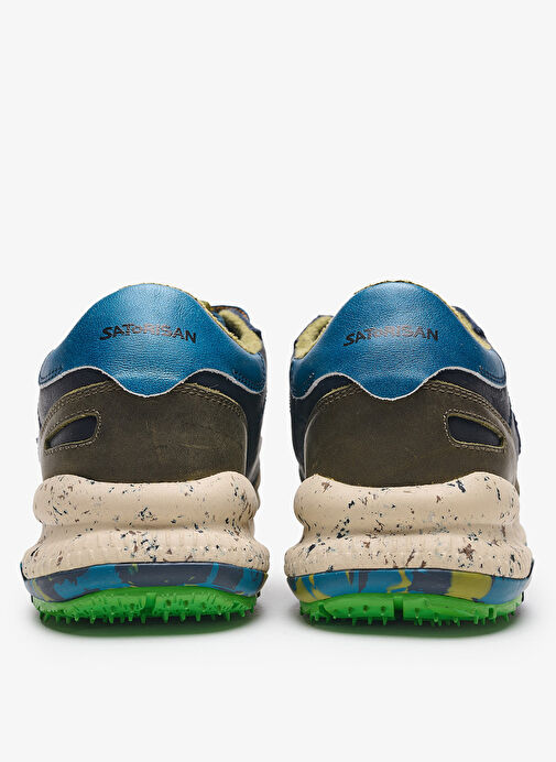 Satorisan Lacivert Erkek Deri Sneaker CHACRONA (1030401) - Görsel 5
