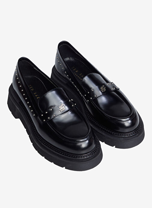 Ted Baker Siyah Kadın Deri Loafer Z10097 - Görsel 5