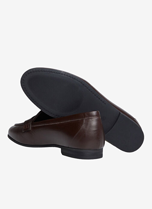 Ted Baker Kahverengi Kadın Deri Loafer Z10119 - Görsel 7